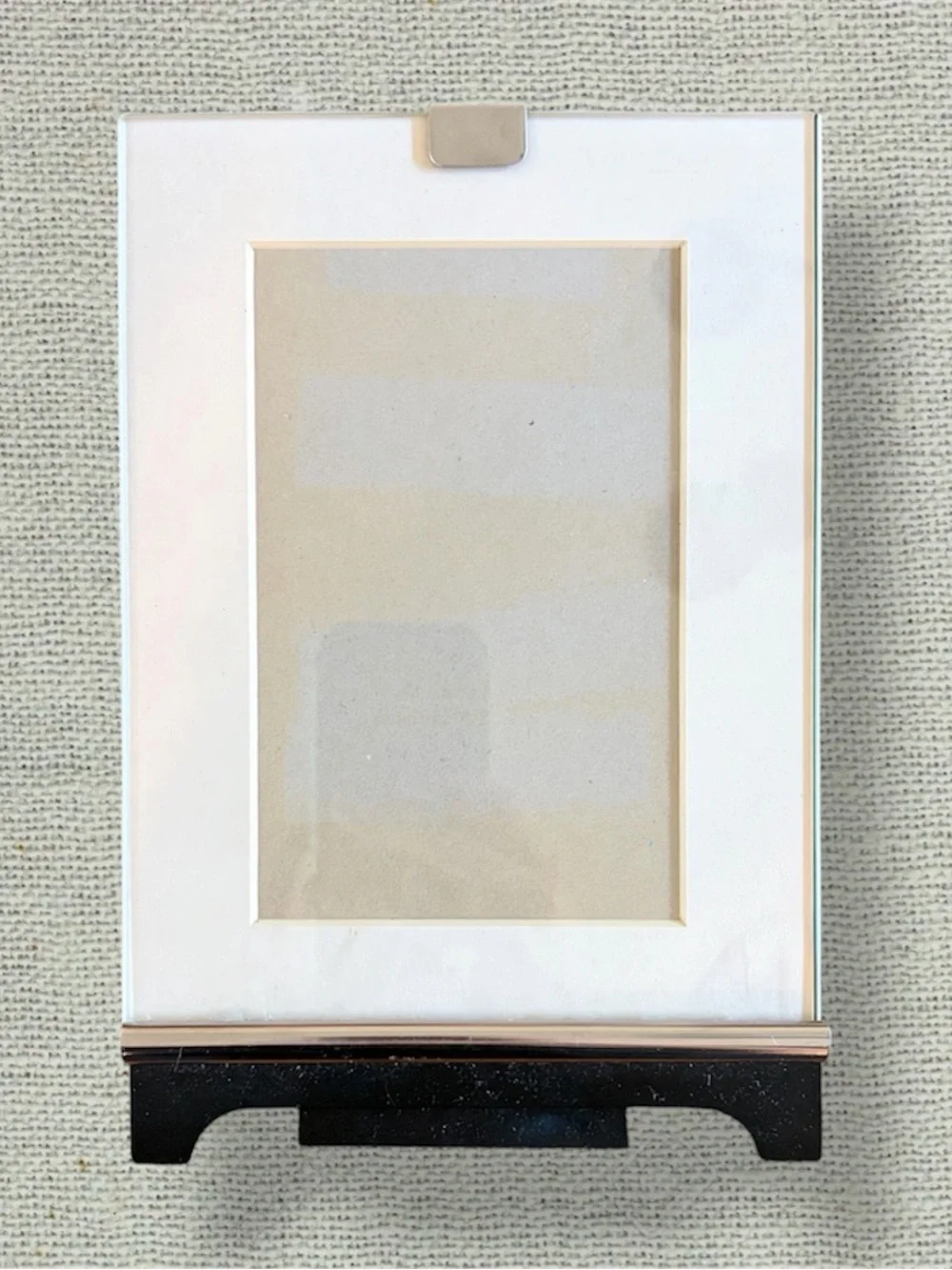 Modern Thick Glass 4x6 Tabletop Picture Frame